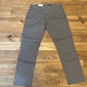 Brand New Mens Gray Straight-Leg Pants